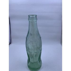 Vintage 1963 COCA COLA COKE GREEN GLASS BOTTLE Hobbleskirt 6.5oz